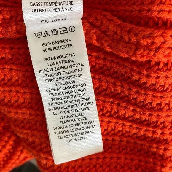 Rachel Zoe New York Women's Orange Knitted Long-Sleeve Sweater Size M NWT - Picture 12 of 16